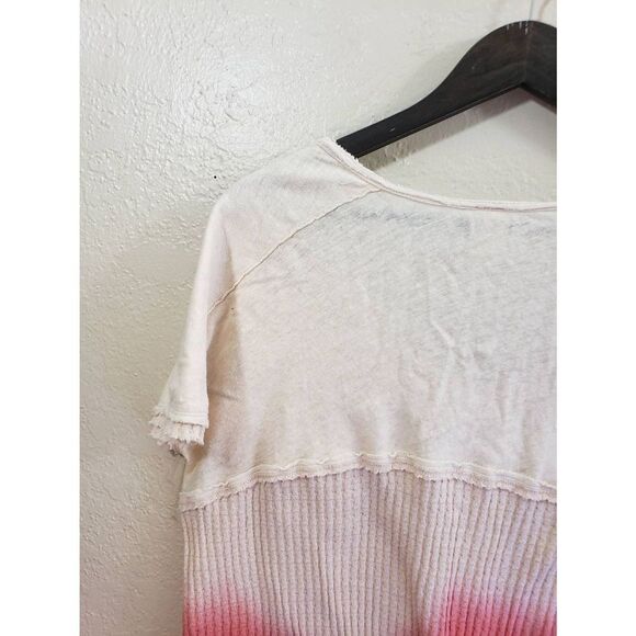 Free People Sundial Dip Dye Tee Thermal Tee size XS - Picture 7 of 13